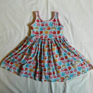 Girls size 3T Knit Dress Owls K Pea